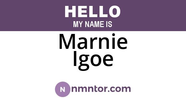 Marnie Igoe