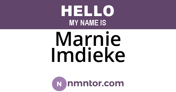 Marnie Imdieke