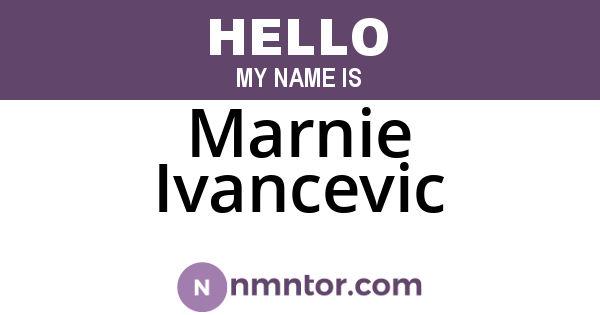 Marnie Ivancevic