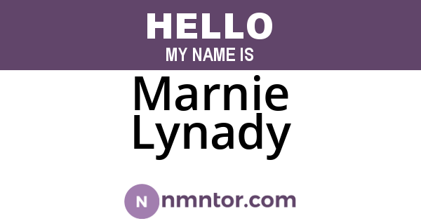 Marnie Lynady