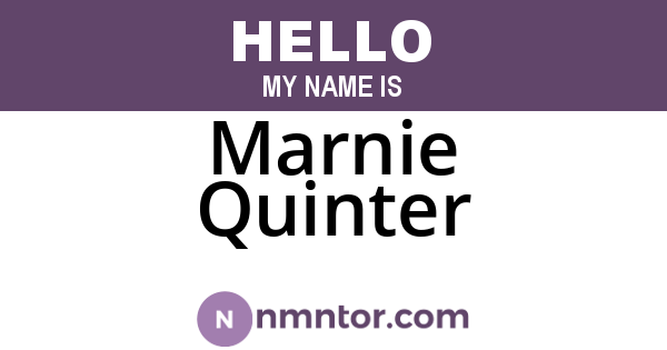 Marnie Quinter
