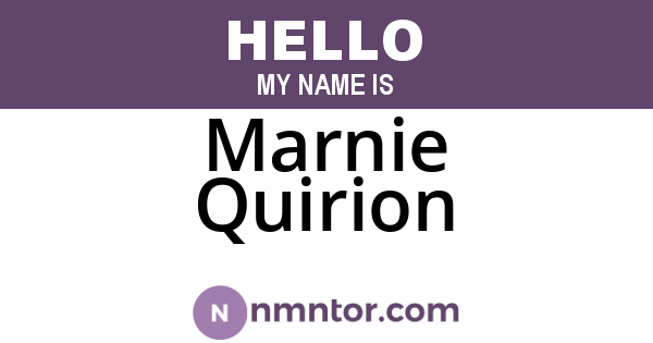 Marnie Quirion