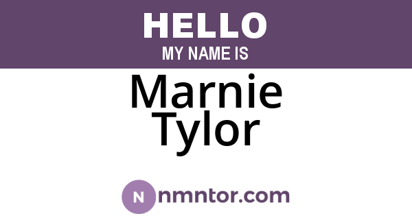 Marnie Tylor