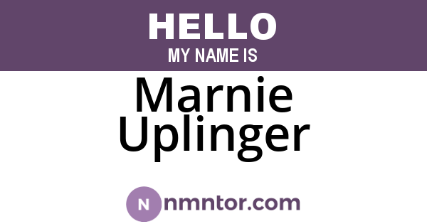 Marnie Uplinger