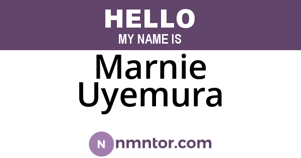 Marnie Uyemura