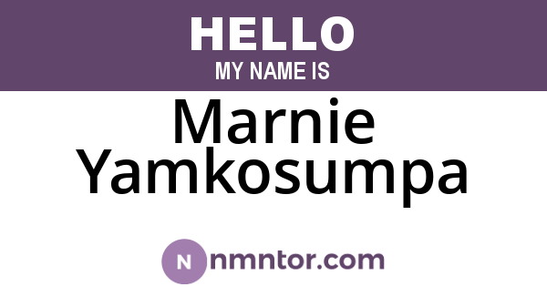 Marnie Yamkosumpa