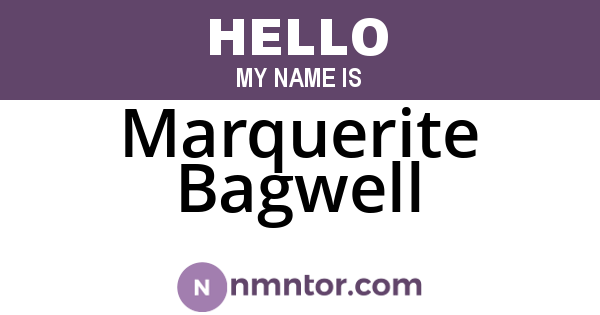 Marquerite Bagwell