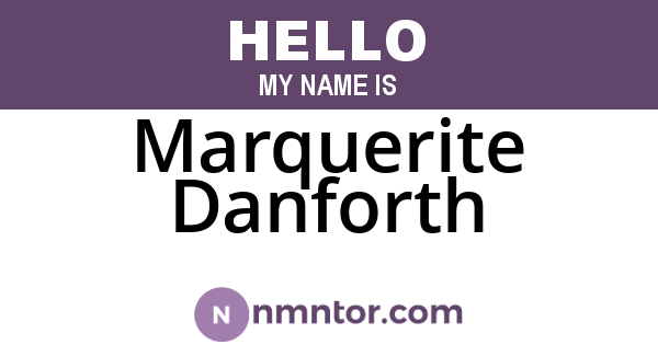 Marquerite Danforth