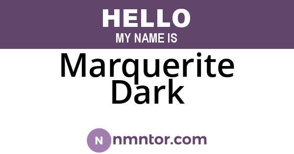 Marquerite Dark