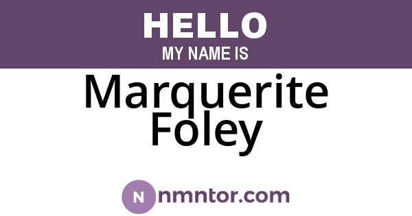 Marquerite Foley