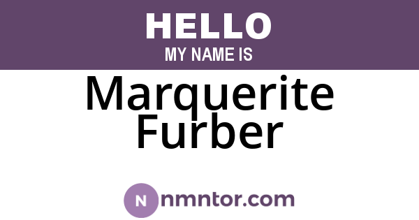Marquerite Furber