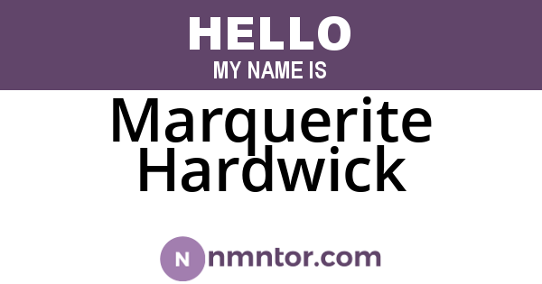 Marquerite Hardwick