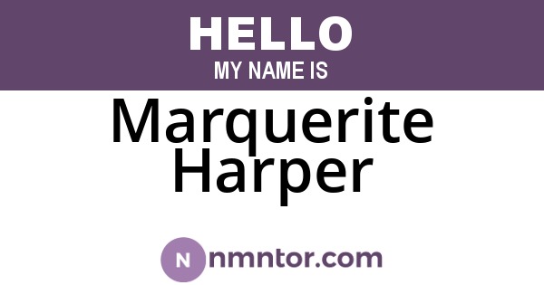 Marquerite Harper
