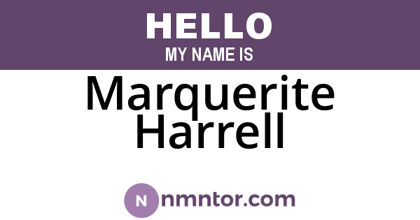 Marquerite Harrell