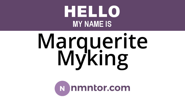 Marquerite Myking