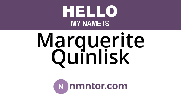 Marquerite Quinlisk