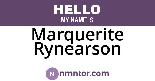 Marquerite Rynearson