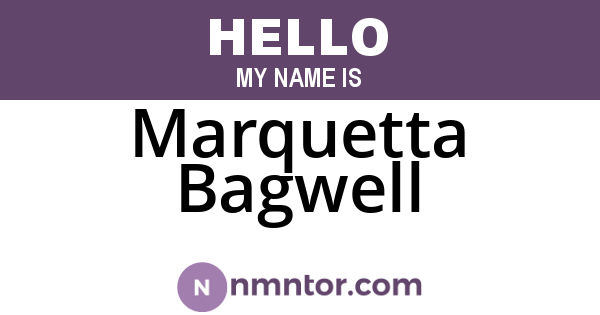 Marquetta Bagwell