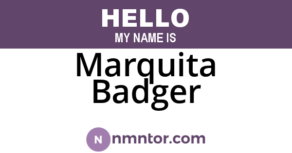 Marquita Badger