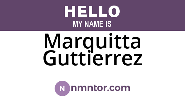 Marquitta Guttierrez