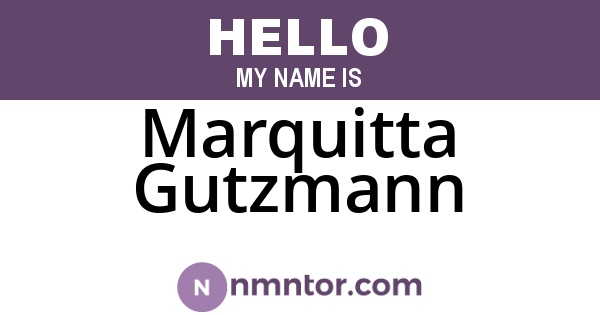Marquitta Gutzmann