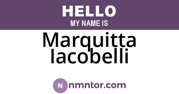 Marquitta Iacobelli