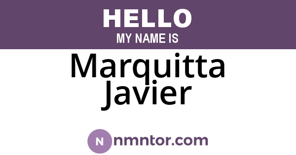 Marquitta Javier