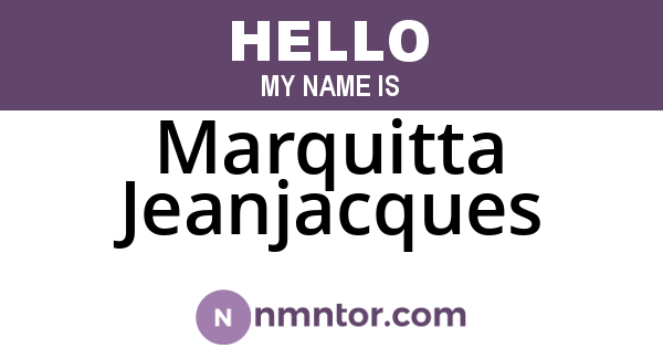 Marquitta Jeanjacques