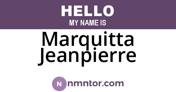 Marquitta Jeanpierre