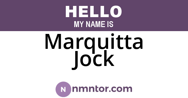 Marquitta Jock