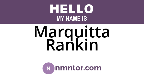Marquitta Rankin