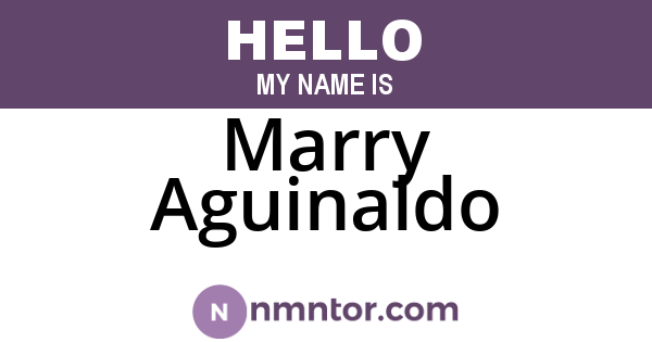 Marry Aguinaldo