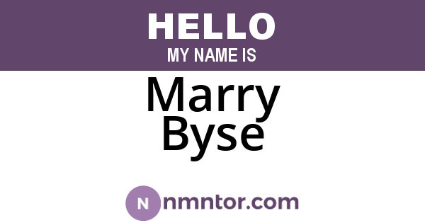 Marry Byse