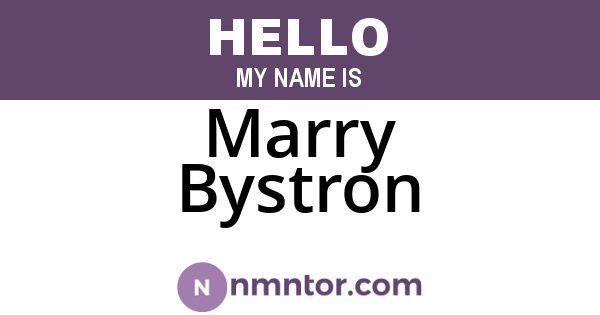 Marry Bystron