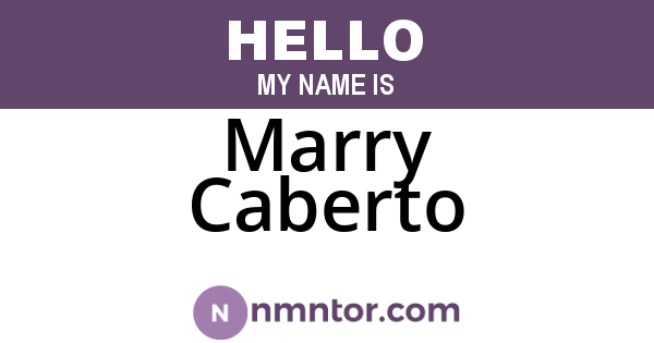 Marry Caberto