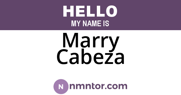 Marry Cabeza