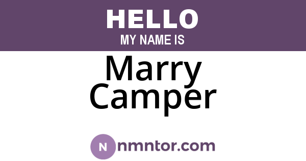 Marry Camper