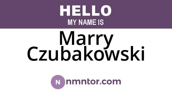 Marry Czubakowski