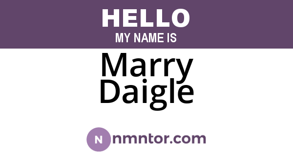 Marry Daigle