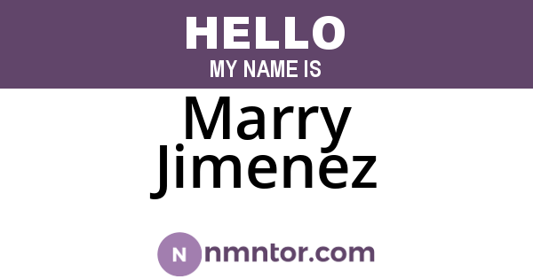 Marry Jimenez