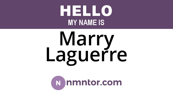 Marry Laguerre