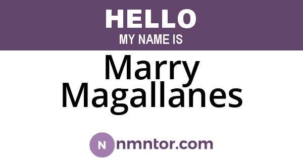 Marry Magallanes