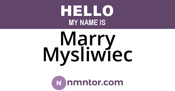 Marry Mysliwiec