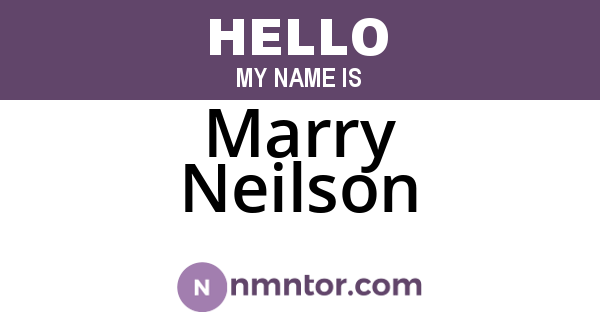 Marry Neilson