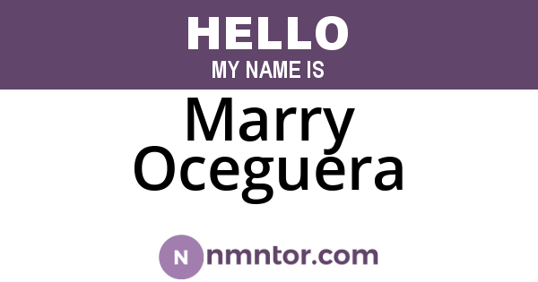 Marry Oceguera