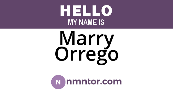 Marry Orrego