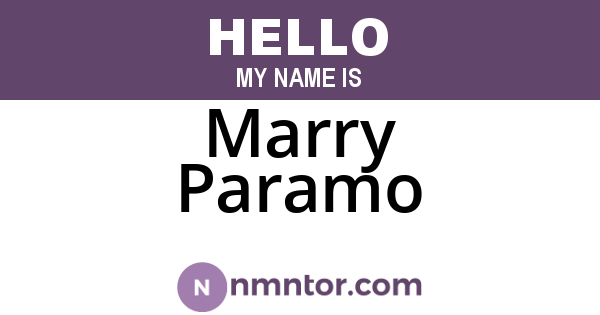 Marry Paramo
