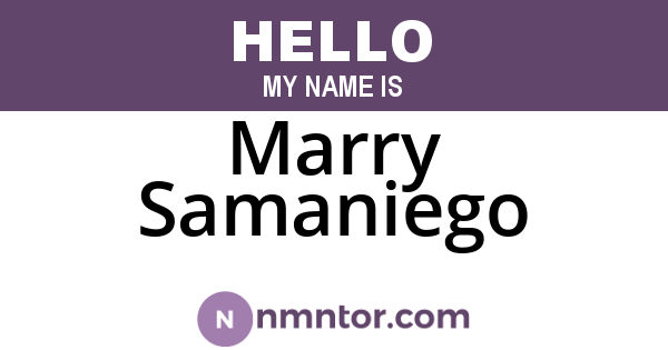 Marry Samaniego