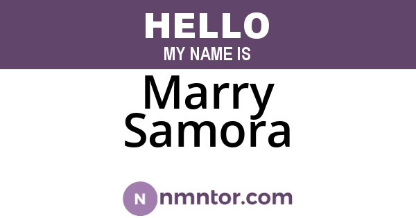 Marry Samora