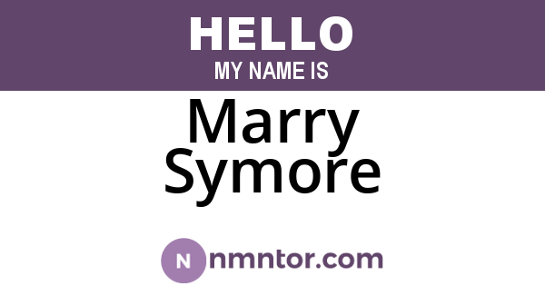 Marry Symore